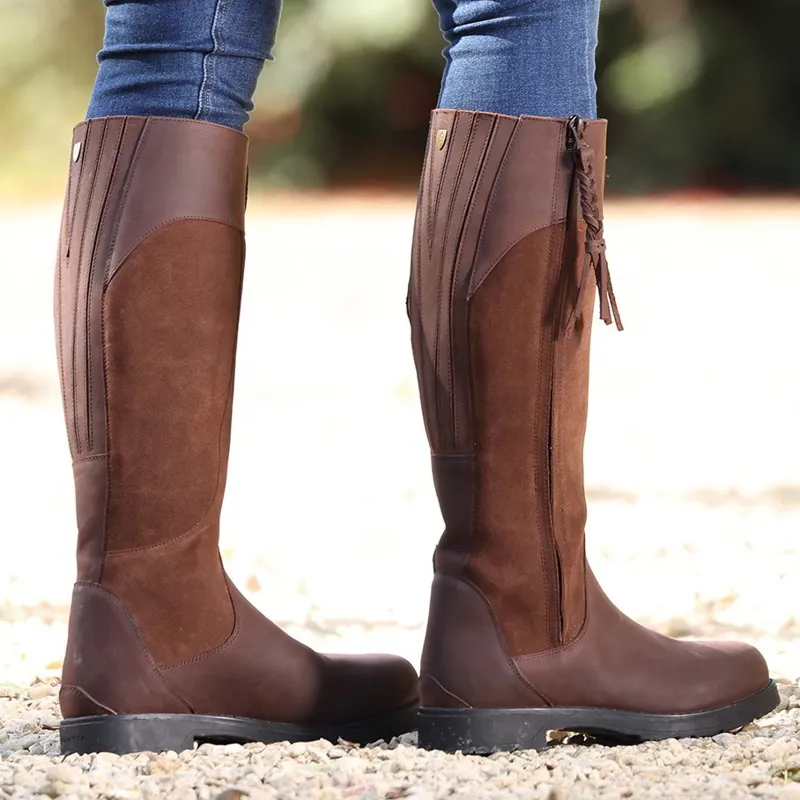 Moretta Varallo Ladies Country Boots - Brown-9