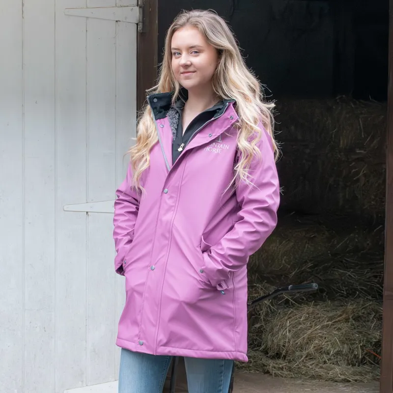 Mountain Horse Spirit Women's Long Waterproof Jacket - Mauve Pink