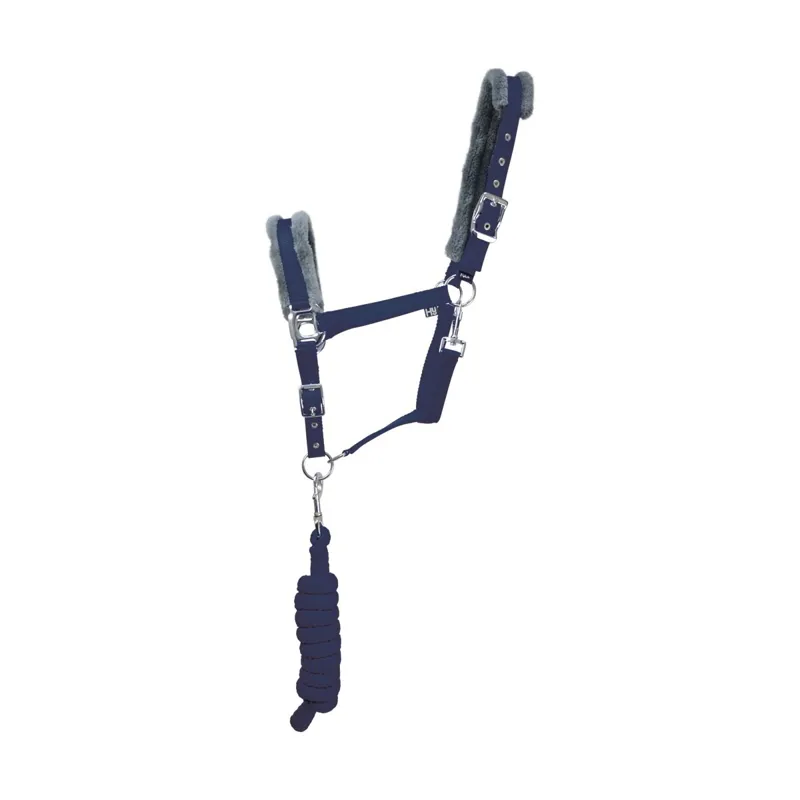 Hy Sport Active Halter and Lead Rope - Midnight Navy