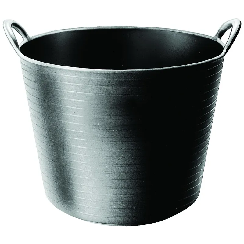 Red Gorilla Tubtrug Flexible Large 38L Bucket - Recyclable Black-1