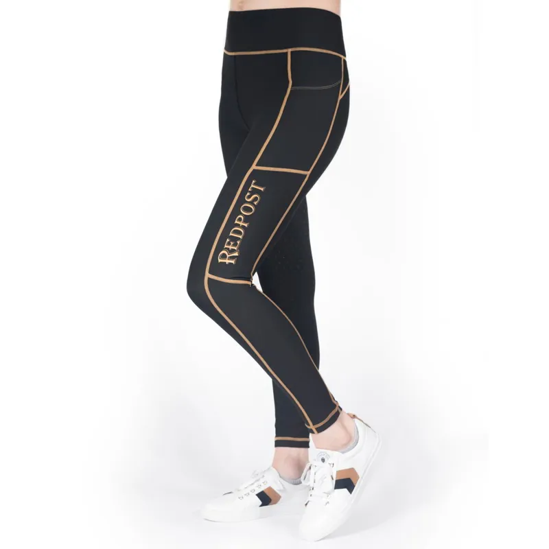 Redpost Adapt Full Grip Women's Riding Tights - Black Shadow