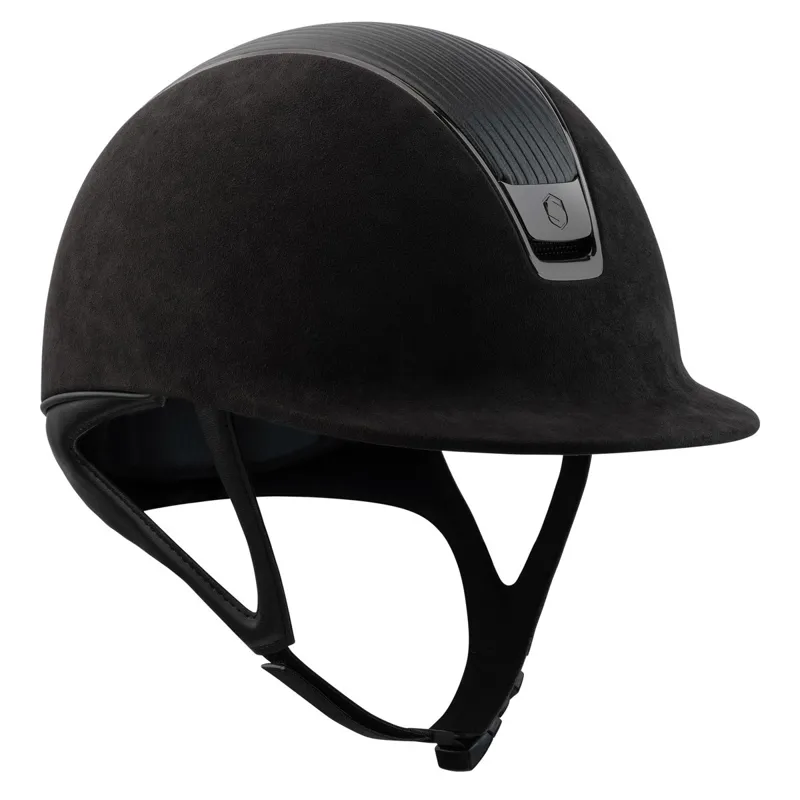 Samshield Premium 2.0 Standard Riding Helmet - Black/Black Chrome