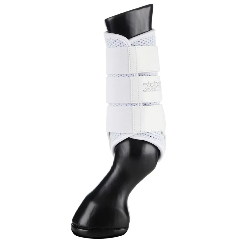 Stubben and Evolution Airflow Brushing Boots - White-3