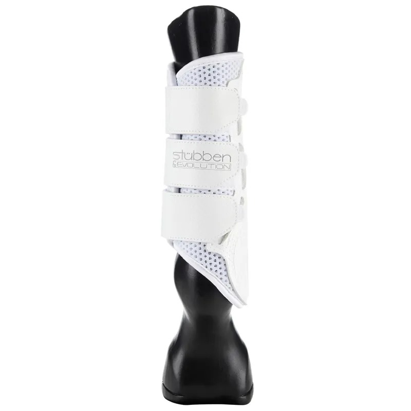 Stubben and Evolution Airflow Brushing Boots - White-2