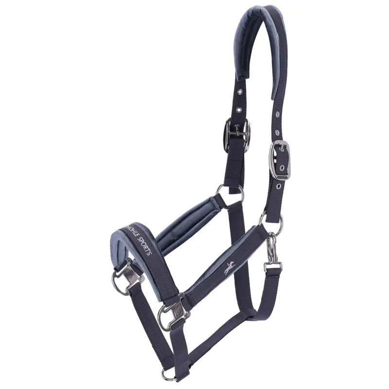 Schockemohle Soft Velvet Halter - Slate Grey