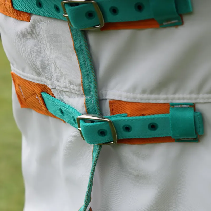 Shires Tempest Plus Sweet-Itch Combo Neck Fly Sheet - White-6