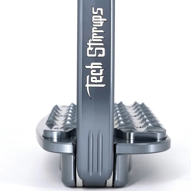 Tech Venice Evo Safety Stirrups - Silver/Titanium-1