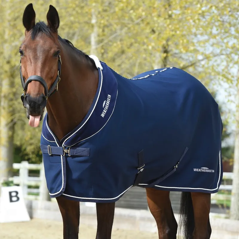WeatherBeeta Opulence Show Sheet - Navy/White
