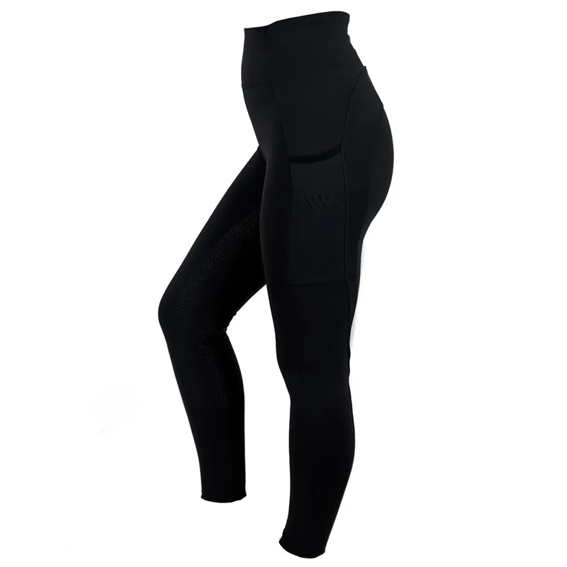 Woof Wear Original Full Grip Womens Riding Tights - Black