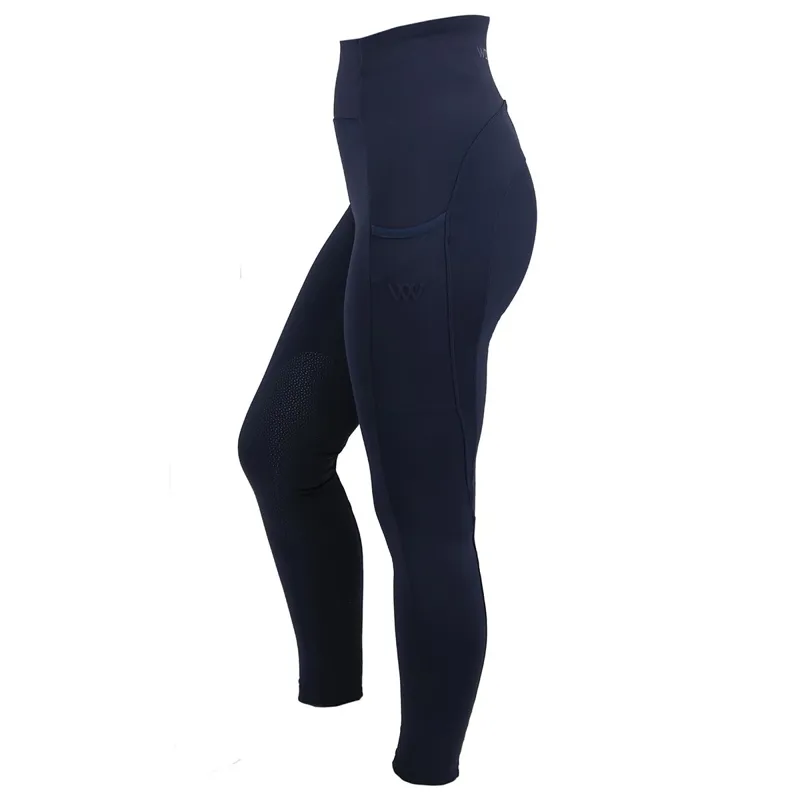 Woof Wear Original Knee Grip Womens Riding Tights - Navy
