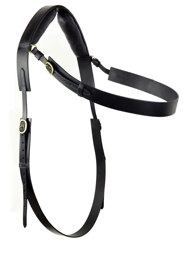 Dever Ascot Leather Paddock Roller - Black