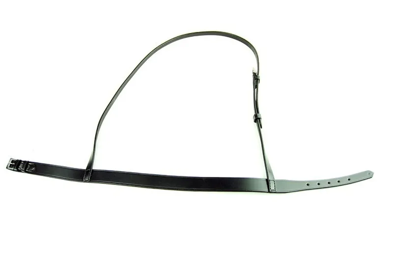 Dever Ascot Plain Cavesson Noseband - Black-4
