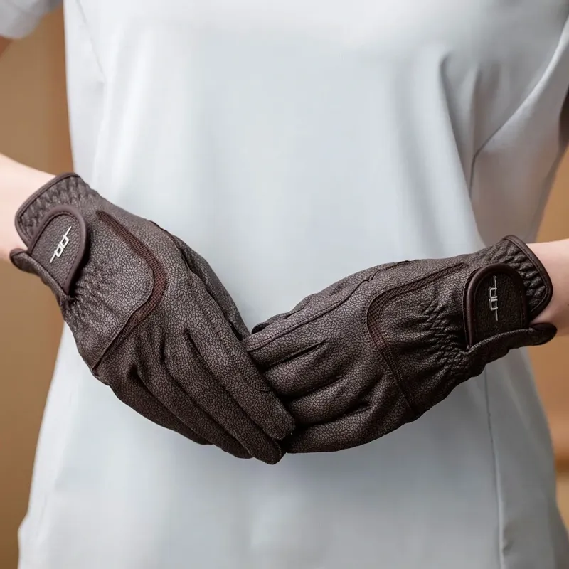 Alessandro Albanese Platinum Riding Gloves - Brown