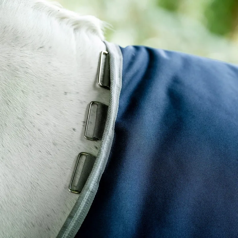 Amigo Bravo 12 Original 0g Turnout Sheet - Navy/Titanium Grey/Silver-1