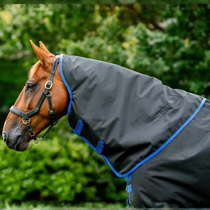 Amigo Ripstop 900D 150g Turnout Hood - Black/Classic Blue-1