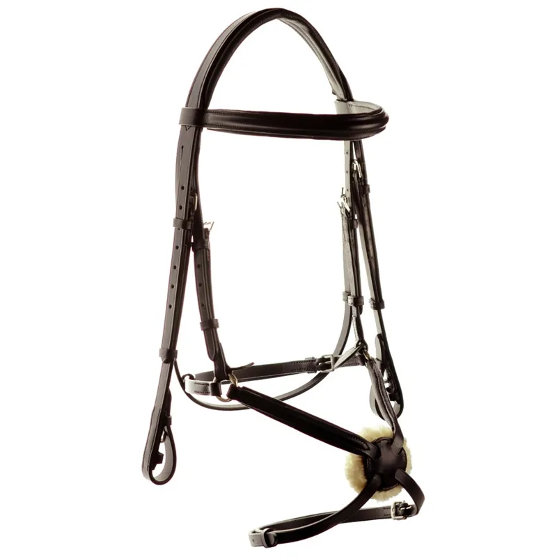 Dever Ascot Comfort Grackle Bridle - Brown-1