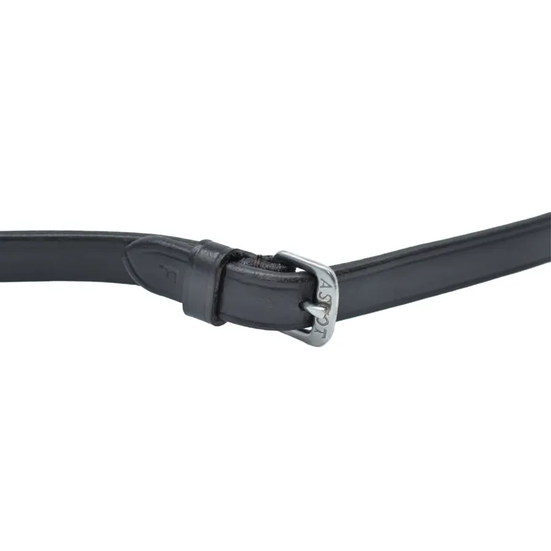Dever Ascot Bio Grip Buckled Reins - Extra Full - Black-2