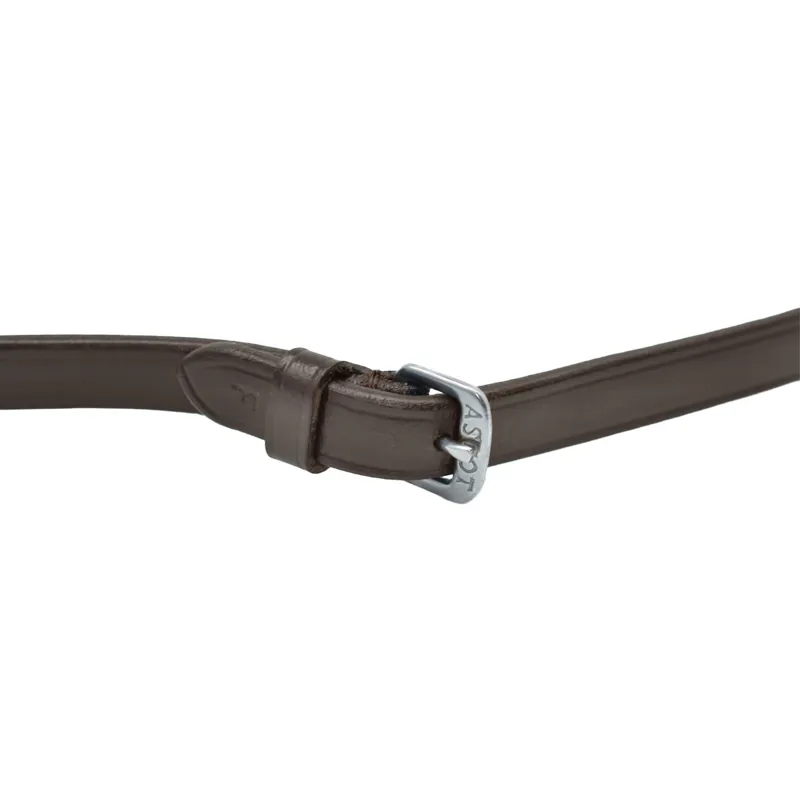 Dever Ascot Bio Grip Buckled Reins - Extra Full - Brown-2