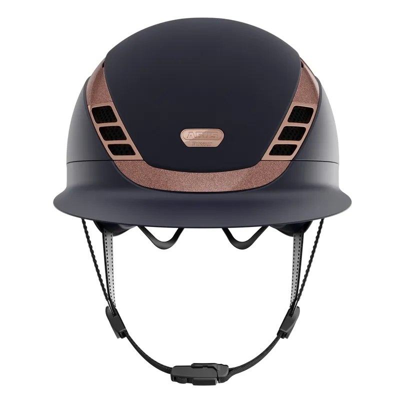 Abus x Pikeur AirLuxe Supreme Lady Visor Helmet - Midnight Blue/Rose-1