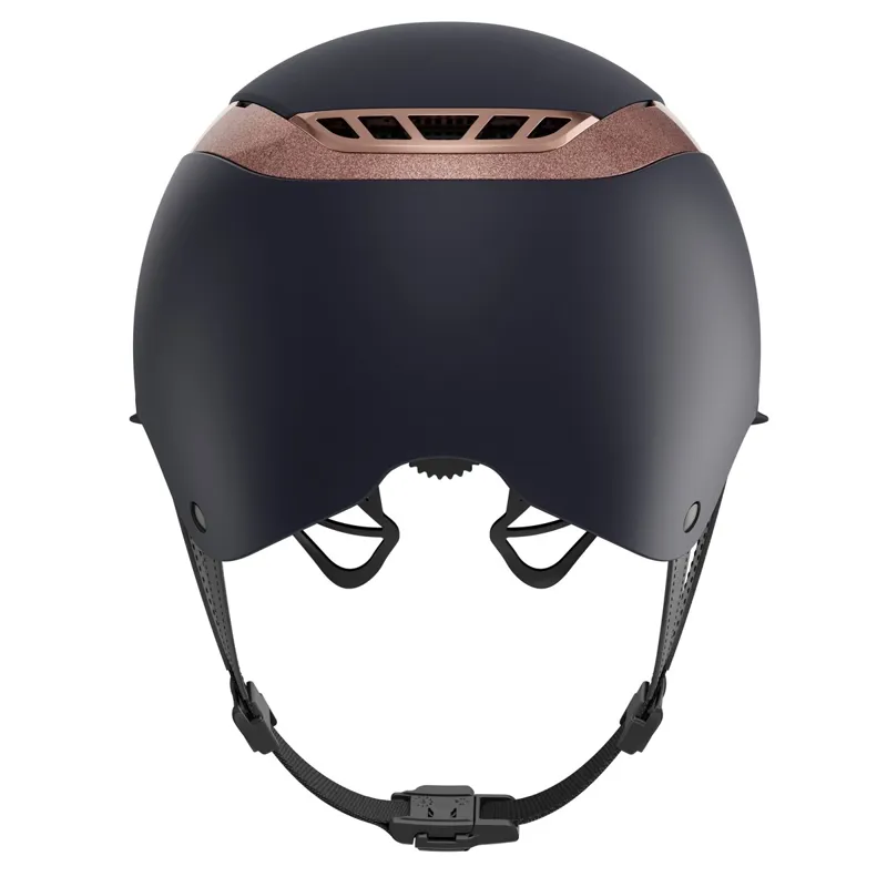 Abus x Pikeur AirLuxe Supreme Lady Visor Helmet - Midnight Blue/Rose-4