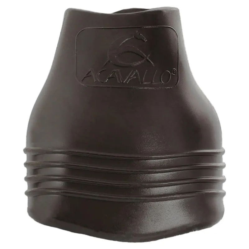 Acavallo Anatomical Non-Twist Gel Bell Boots - Brown-1