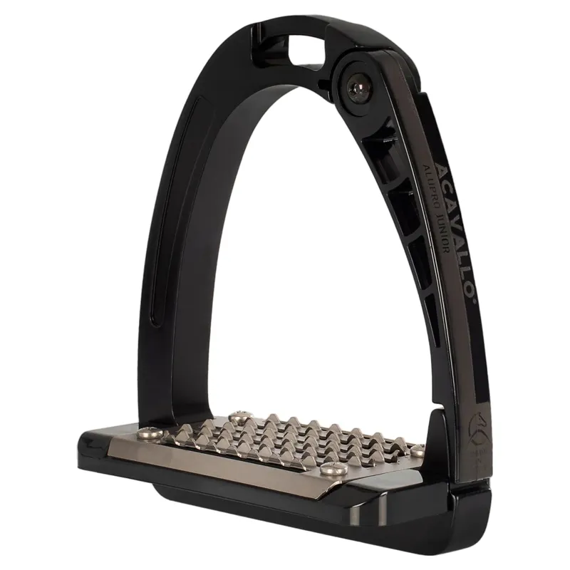 Acavallo Arena AluPro Junior Stirrups - Black