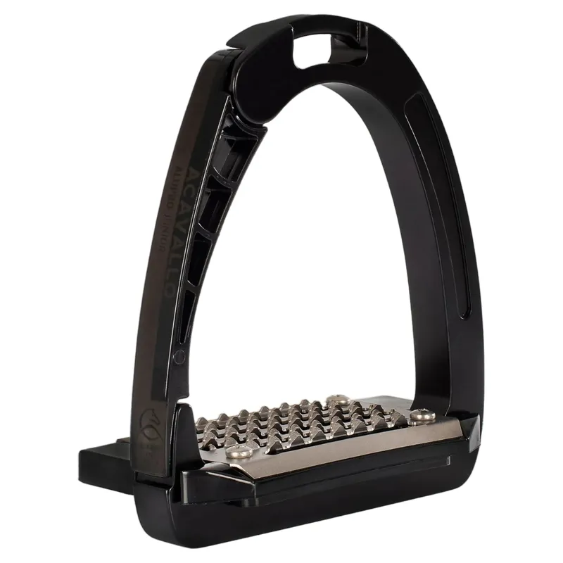 Acavallo Arena AluPro Junior Stirrups - Black-4