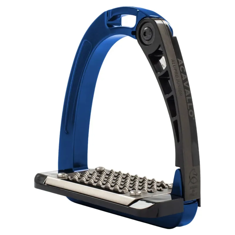 Acavallo Arena AluPro Junior Stirrups - Blue