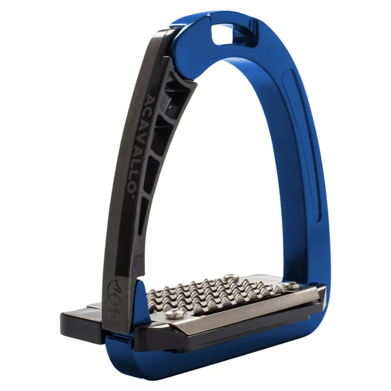 Acavallo Arena AluPro Junior Stirrups - Blue-2