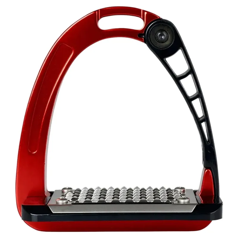 Acavallo Arena AluPro Junior Stirrups - Red-1