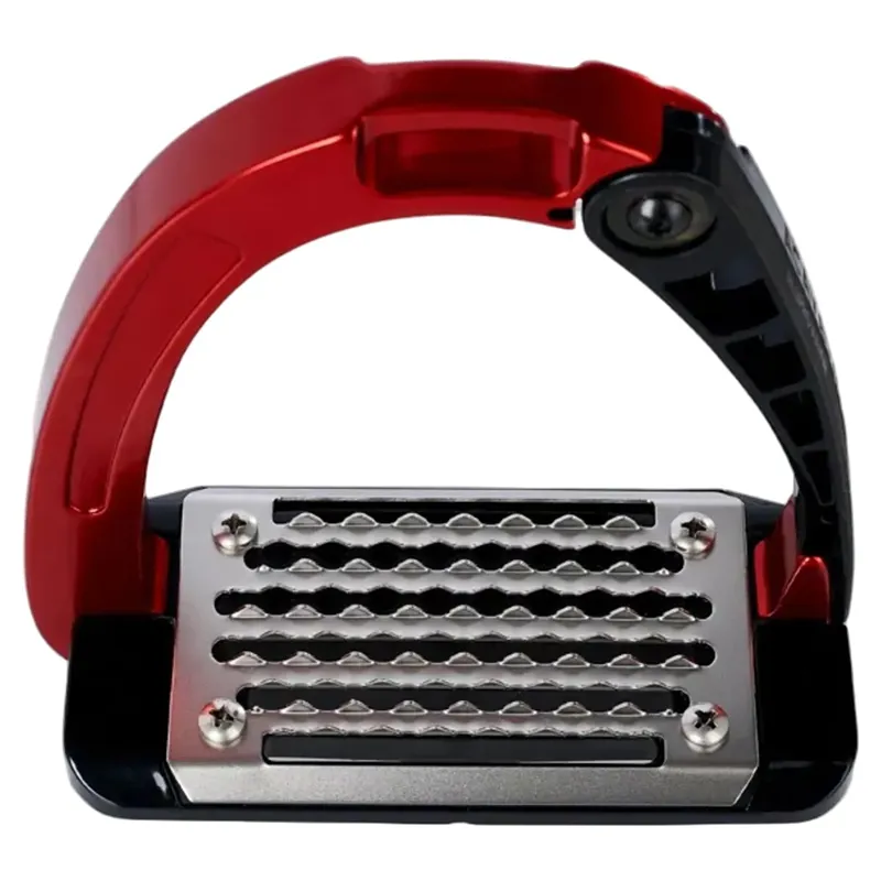 Acavallo Arena AluPro Junior Stirrups - Red-2