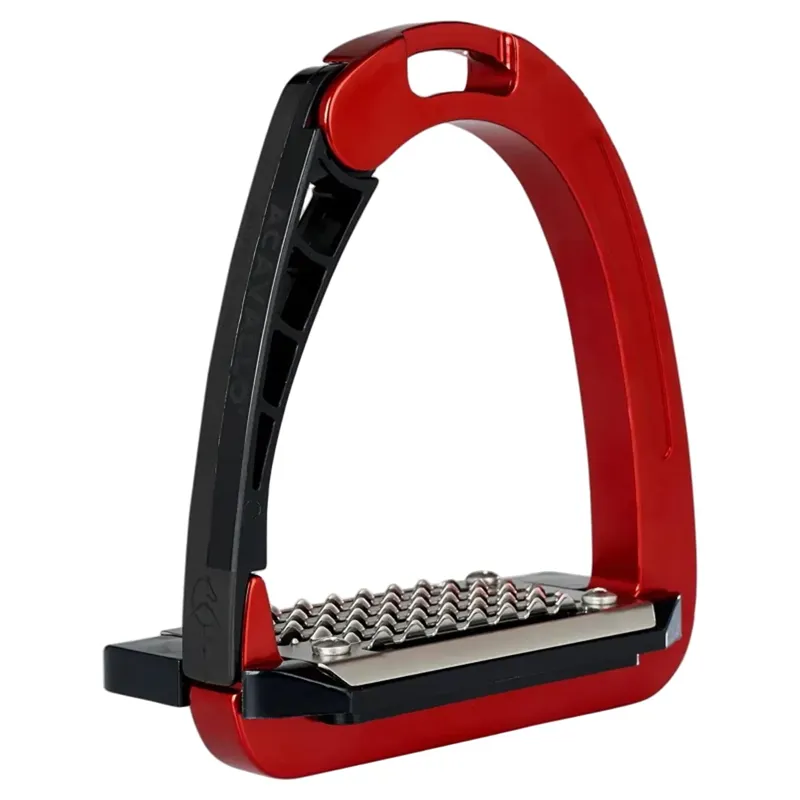 Acavallo Arena AluPro Junior Stirrups - Red-3