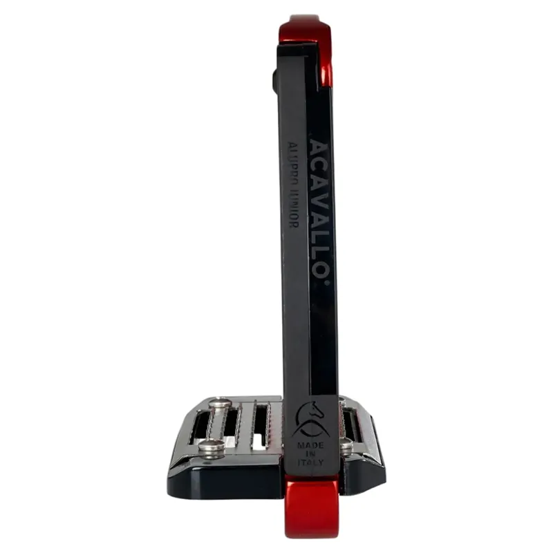 Acavallo Arena AluPro Junior Stirrups - Red-4