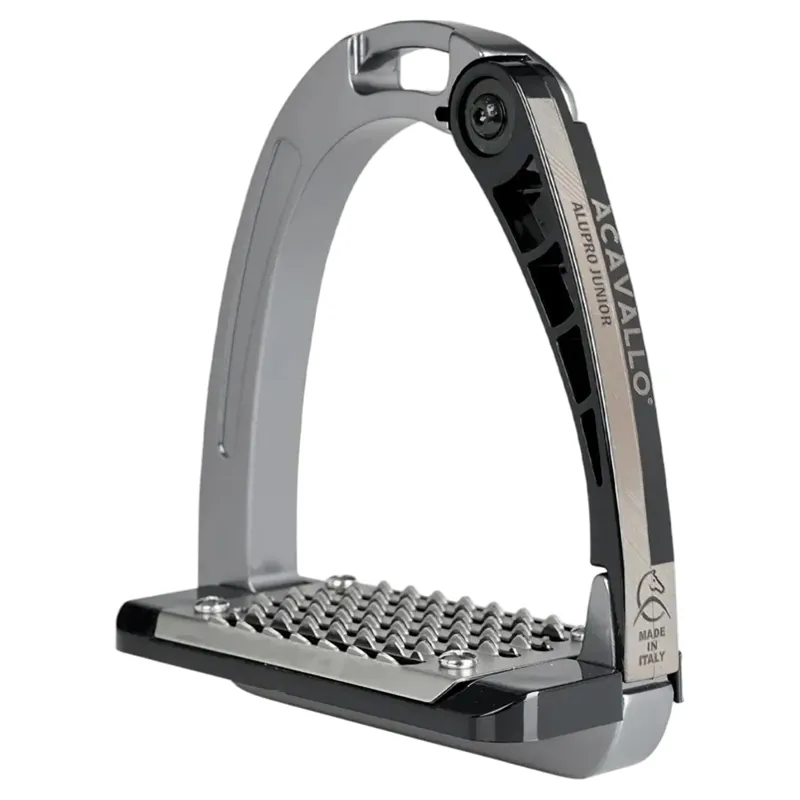 Acavallo Arena AluPro Junior Stirrups - Titanium