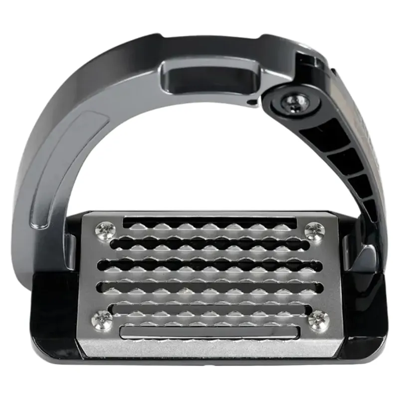 Acavallo Arena AluPro Junior Stirrups - Titanium-2