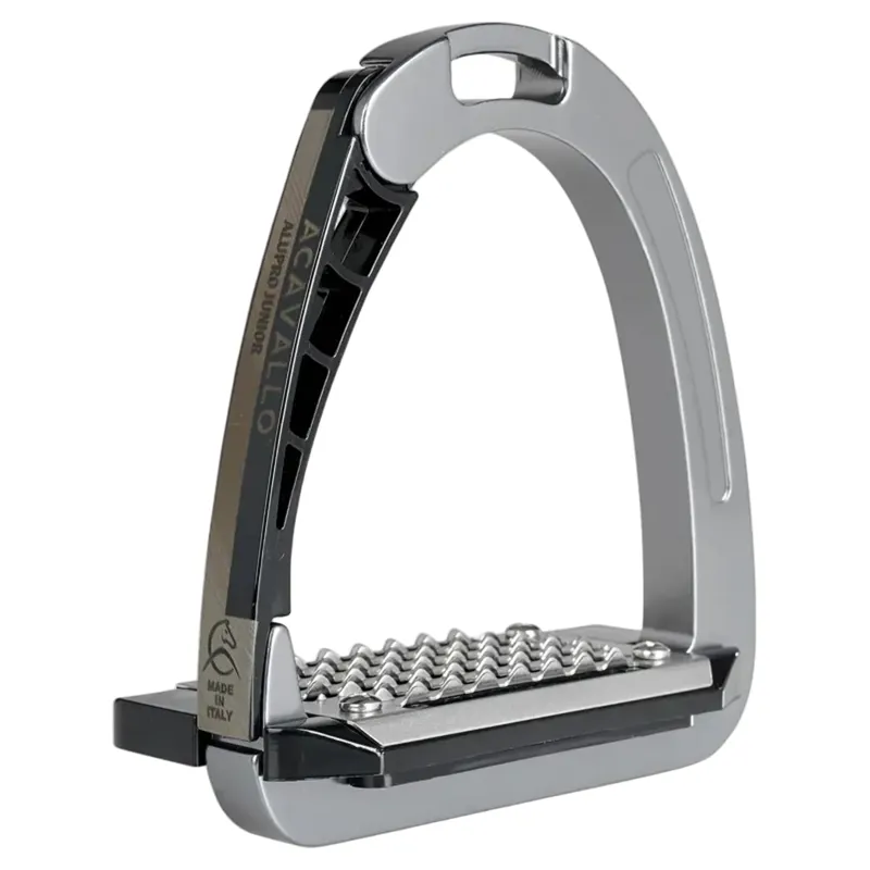 Acavallo Arena AluPro Junior Stirrups - Titanium-3