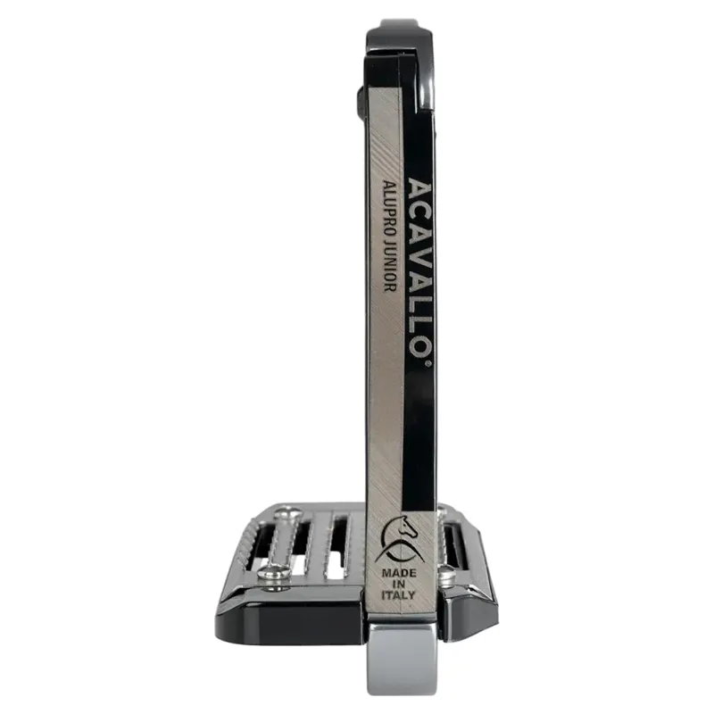 Acavallo Arena AluPro Junior Stirrups - Titanium-4