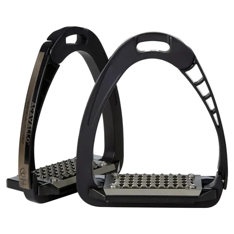 Acavallo Arena AluPro Stirrups - Charcoal-1