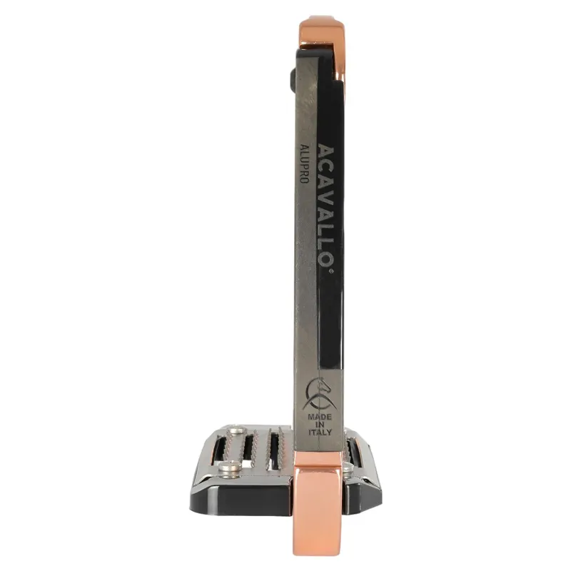 Acavallo Arena AluPro Stirrup Irons - Rose Gold-5
