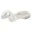 Acavallo Classic Non-Slip Sheepskin Cut Out Gel Half Pad - Clear/White