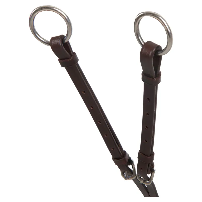 Acavallo Five-Point Calfskin Elastic Breastplate - Brown-2