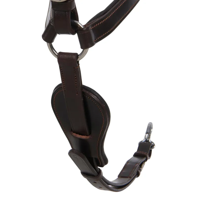 Acavallo Five-Point Calfskin Elastic Breastplate - Brown-3