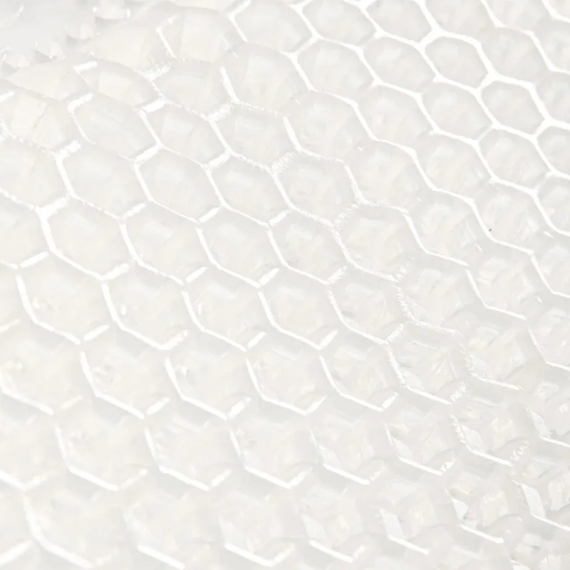 Acavallo Hexagonal Holes Non-Slip Gel Pad - Transparent-3