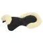 Acavallo NS-S Respira-S Cut-Out Flat Sheepskin Gel Pad - Black/Natural