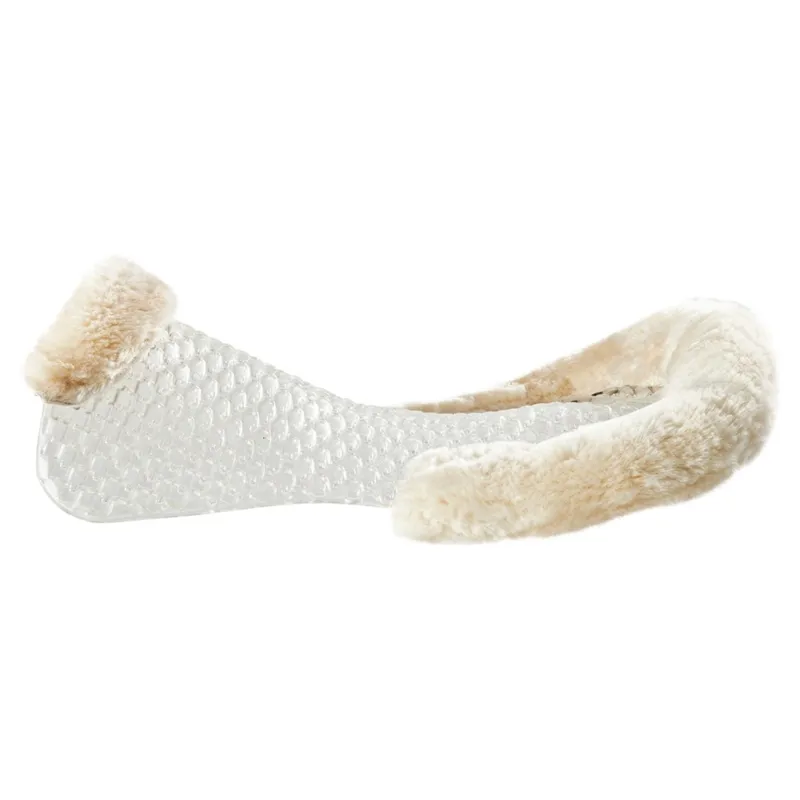 Acavallo NS-S Respira-S Cut-Out Flat Sheepskin Gel Pad - Transparent/Clear-1