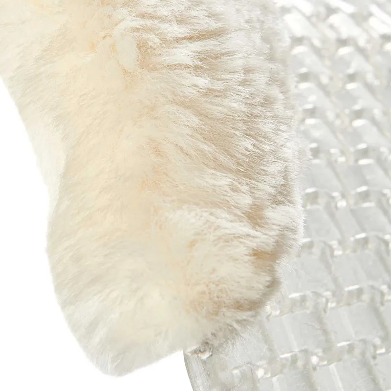 Acavallo NS-S Respira-S Cut-Out Flat Sheepskin Gel Pad - Transparent/Clear-4