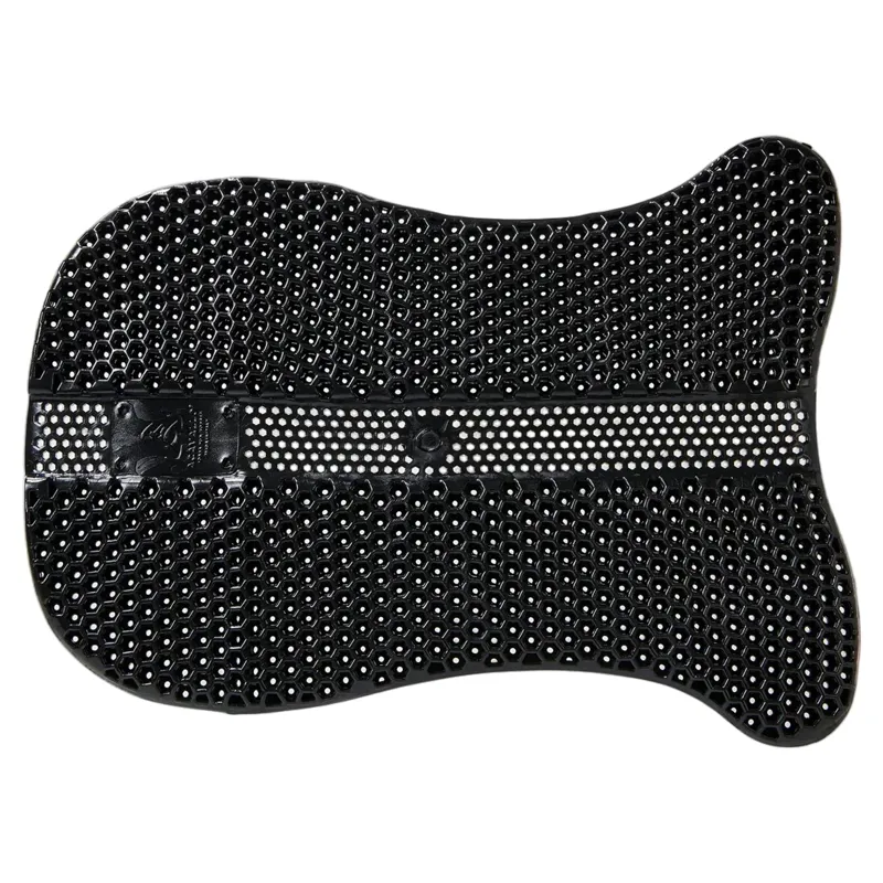 Acavallo Hexagonal Holes Non-Slip Gel Pad - Black-2