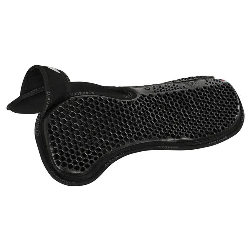 Acavallo Memory Foam Wither Free Suede Hexagonal Flat Gel Pad - Black
