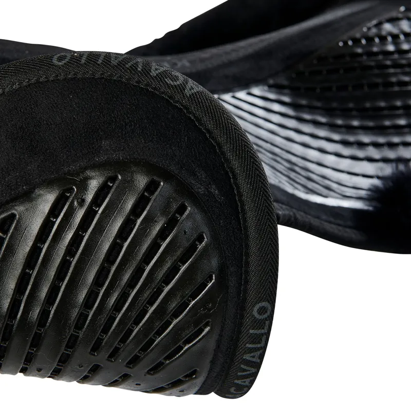 Acavallo SP JCCS CW-CS Suede Twin-Sided Grip Sheepskin Gel Pad - Black/Black-4