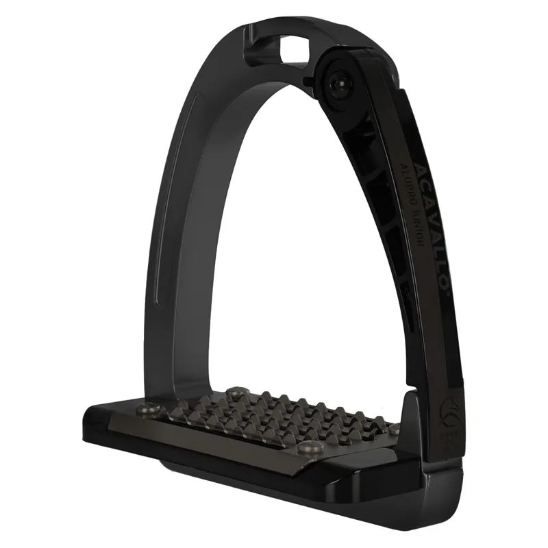 Acavallo Arena AluPro Junior Stirrups - Charcoal